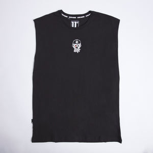 Black Misfit Sleeveless Vest