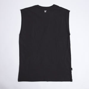 Black Misfit Sleeveless Vest