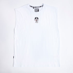 White Misfit Sleeveless Vest